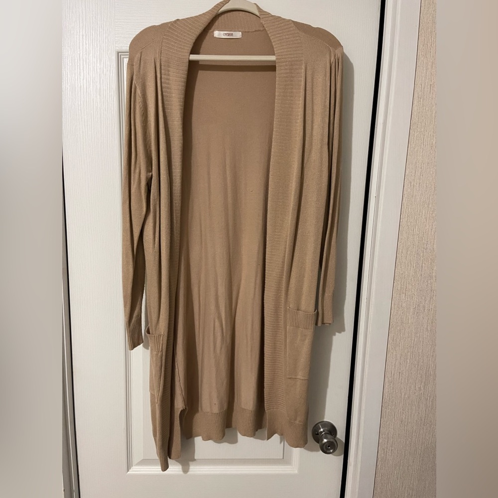 Lightweight Tan Cardigan medium